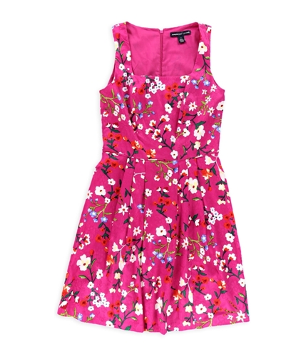 American Living Womens Jacquard Floral Shift Dress pink 6