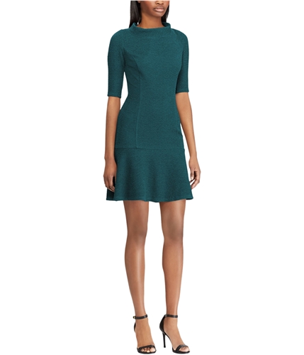American Living Womens Jacquard Drop Waist Dress green 6