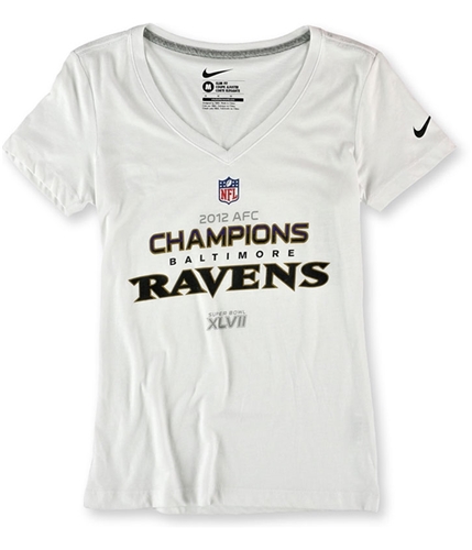 Nike Womens 2012 Baltimore Ravens Graphic T-Shirt white M