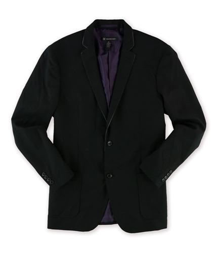 I-N-C Mens Classic Two Button Blazer Jacket black XL