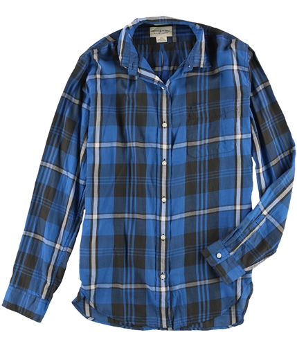 Ralph Lauren Womens Boyfriend Button Up Shirt blue S
