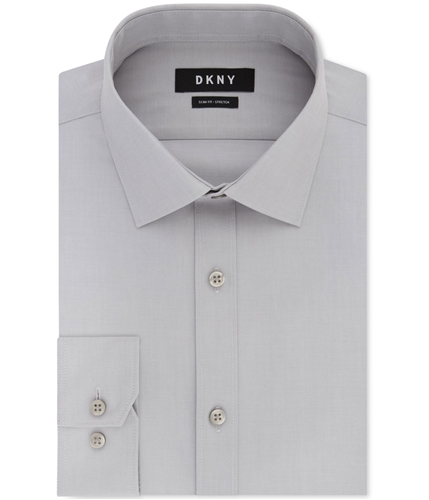 DKNY Mens Performance Button Up Dress Shirt navy 16.5