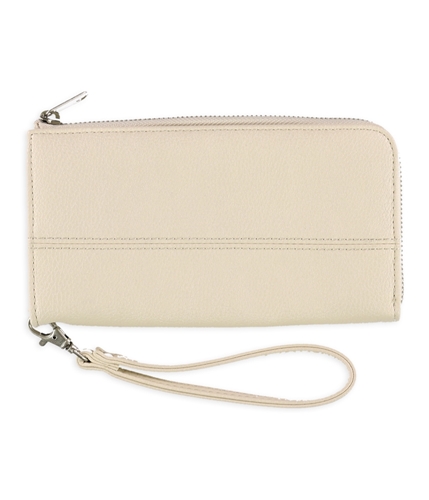 Aeropostale Womens Solid Wristlet Wallet ivory One Size