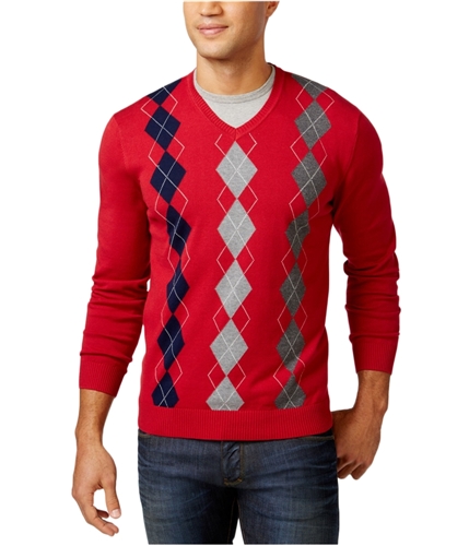 Club Room Mens Knit Pullover Sweater anthemred L