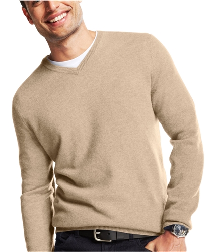 Club Room Mens Knit Pullover Sweater oatmealheather S