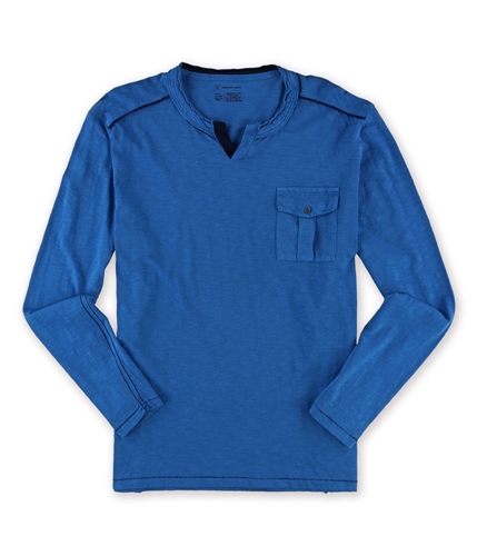 I-N-C Mens Pocket Embellished T-Shirt frenchblue XL