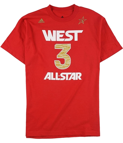 Adidas Mens All Star West Graphic T-Shirt paul3 L