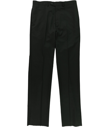 Alfani Mens Flat Front Casual Trouser Pants blksolid 34/Unfinished