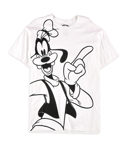 Disney Mens What A Goof Graphic T-Shirt white 2XL