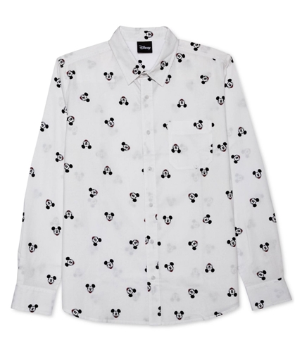 Disney Mens Character Button Up Shirt white S