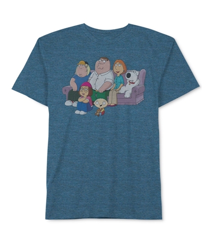 Jem Mens Family Portrait Graphic T-Shirt pacificblue S