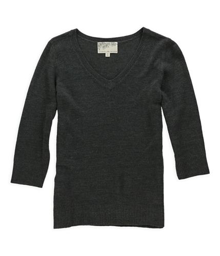 Debbie Morgan Womens Classic Pullover Sweater darkgreyheather L