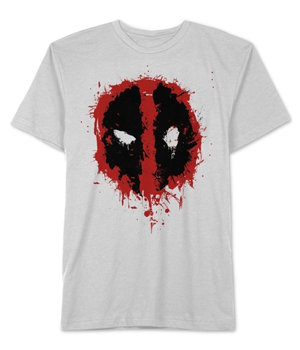 Marvel Comics Mens Deadpool Graphic T-Shirt white S