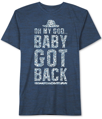 Lyric Culture Mens Baby Got Back Graphic T-Shirt royalblack S