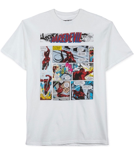 Jem Mens Daredevil Comic Graphic T-Shirt white S