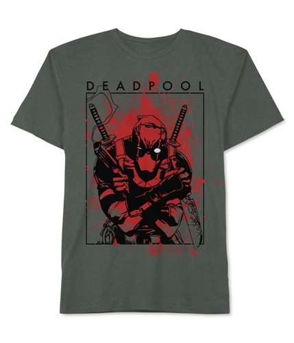 Jem Mens Deadpool Graphic T-Shirt platinumhthr S