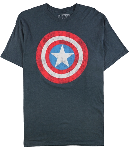 Jem Mens Captain America Graphic T-Shirt navyheather S