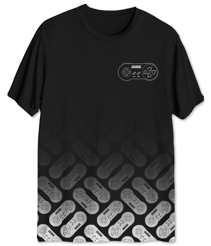 Jem Mens Ombre Controller Graphic T-Shirt black S