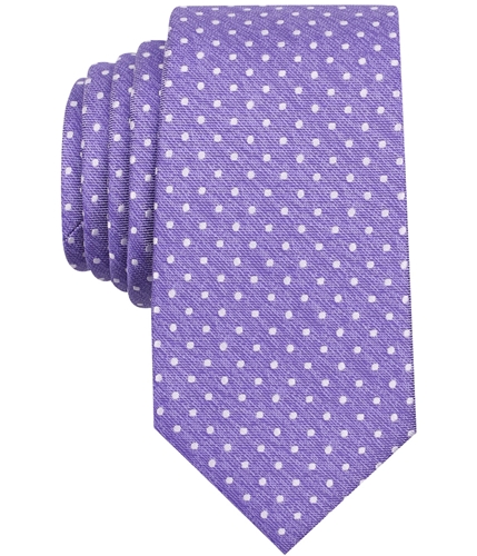 Perry Ellis Mens Evra Dot Self-tied Necktie purple One Size