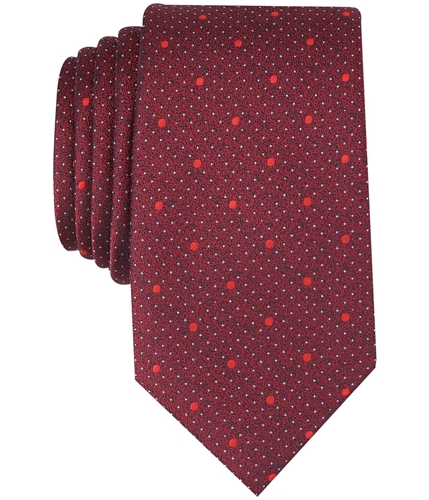 Perry Ellis Mens Bantam Dot Self-tied Necktie red One Size