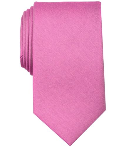Perry Ellis Mens Solid Self-tied Necktie pink One Size