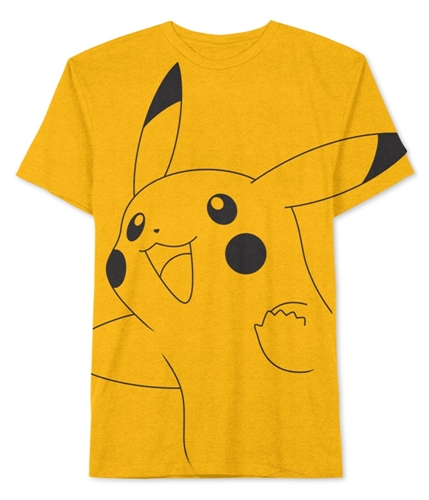 Jem Mens Pikachu Graphic T-Shirt gold M