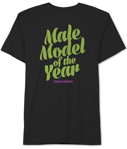 Zoolander Mens Main Man Graphic T-Shirt black S