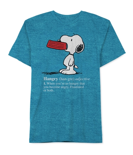 Peanuts Mens Hangry Snoopy Graphic T-Shirt capribrzidrsbl S