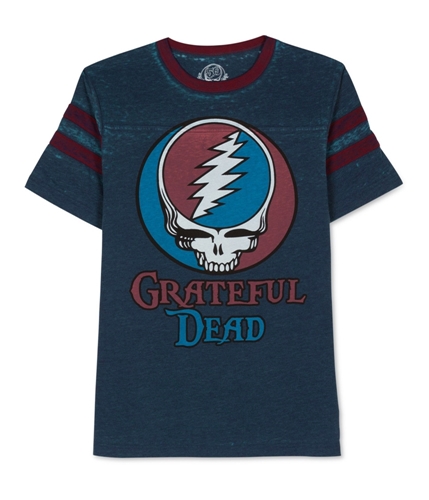 Jem Mens Grateful Dead Rugby Graphic T-Shirt bluered S
