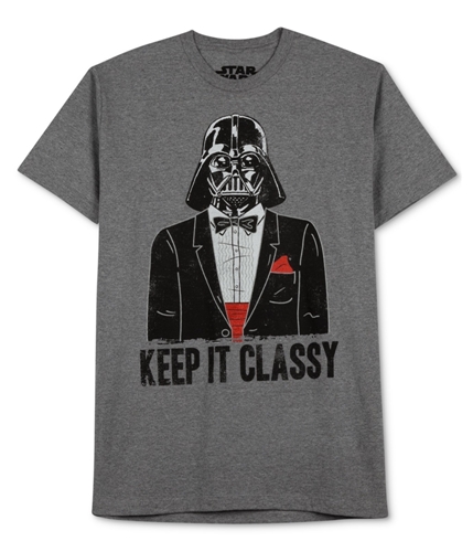 Jem Mens Keep It Classy Graphic T-Shirt htrgrey M