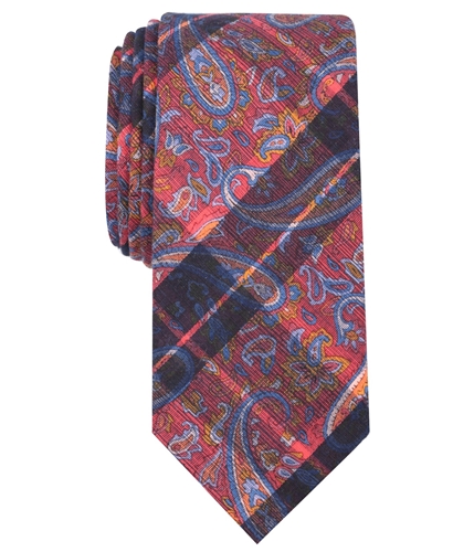 Tallia Mens Decker Paisley Self-tied Necktie red One Size