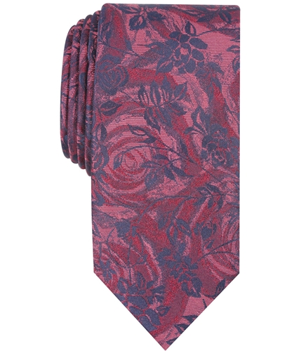 Tallia Mens Harper Floral Self-tied Necktie red One Size