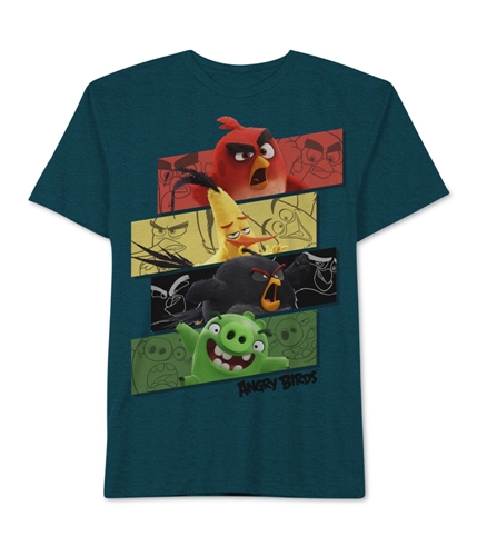Angry Birds Boys Angry Group Graphic T-Shirt blackturquoise 4