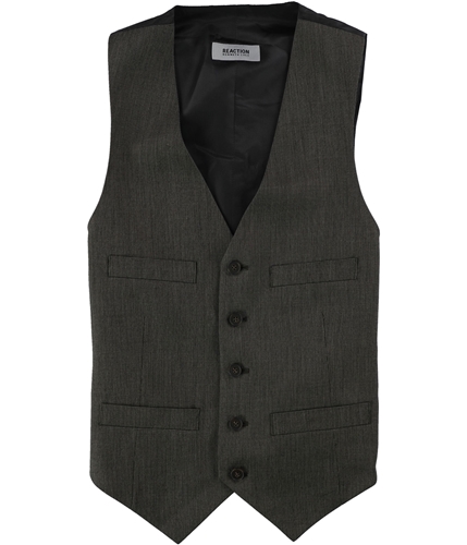 Kenneth Cole Mens Sleek Five Button Vest brown 36