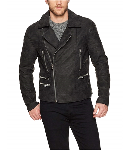 William rast men's 2025 leather moto jacket