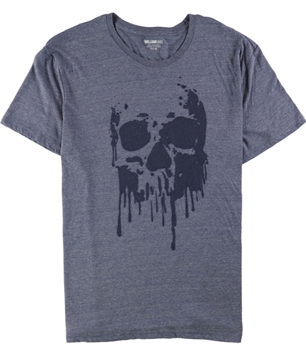 William Rast Mens Skull Of Drips Graphic T-Shirt bluedepths 2XL