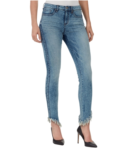 William Rast Womens Frayed Skinny Fit Jeans ltblue 26x26