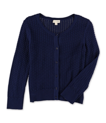 maison Jules Womens Knit Cardigan Sweater blunotte S