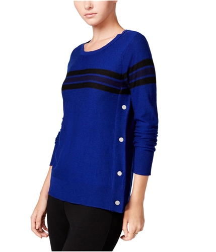 maison Jules Womens Striped Knit Sweater brightsaphcom XXS