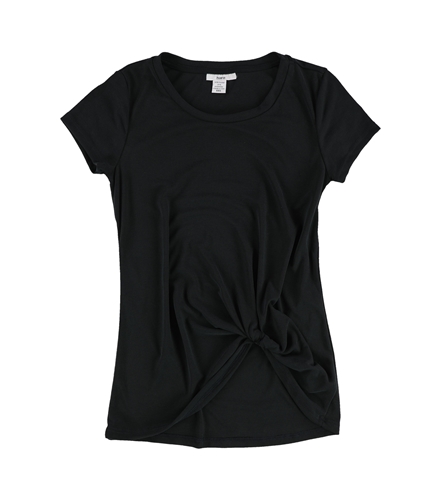 bar III Womens Tie Front Basic T-Shirt claybisquet XS