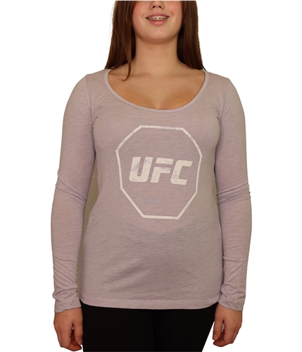 UFC Womens Distressed Logo Graphic T-Shirt ltpurple S