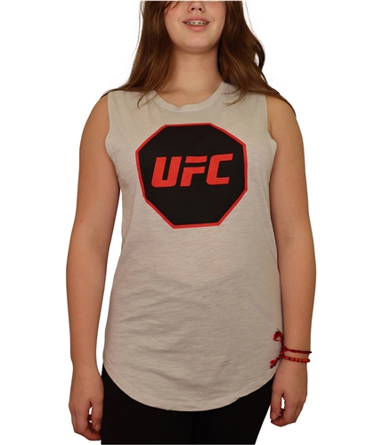 UFC Womens Octagon Logo Tank Top gray S