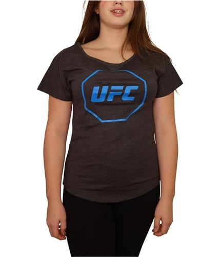 UFC Womens Octagon Logo Graphic T-Shirt charcoal S