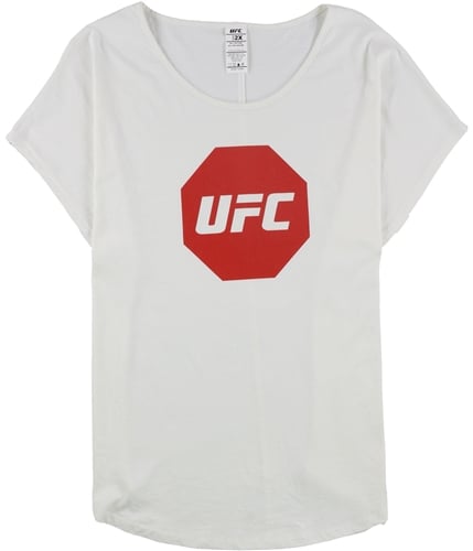 UFC Mens Octagon Logo Graphic T-Shirt white S