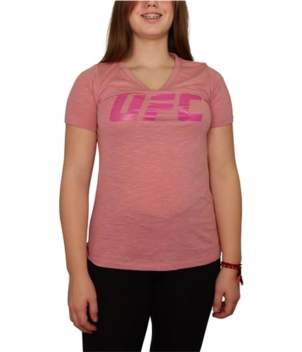 UFC Womens Logo Graphic T-Shirt pink S