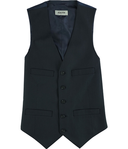 Kenneth Cole Mens Dry Clean Five Button Vest navy 36