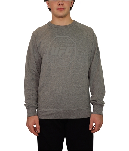 UFC Mens Octagon Logo Sweatshirt heathergray S