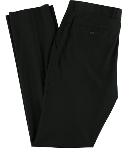 Kenneth Cole Mens Tonal Check Dress Pants Slacks black 37/Unfinished