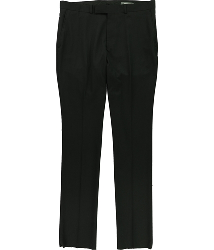 Kenneth Cole Mens Tonal Check Dress Pants Slacks black 37/Unfinished