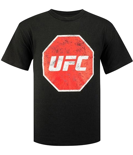 UFC Boys Distressed Logo Graphic T-Shirt black S
